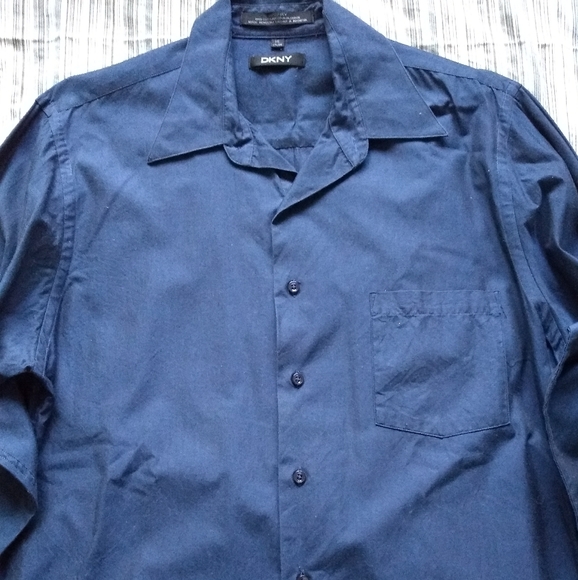 DKNY long sleeve shirt 100% cotton size 16 34/35 - Picture 4 of 6